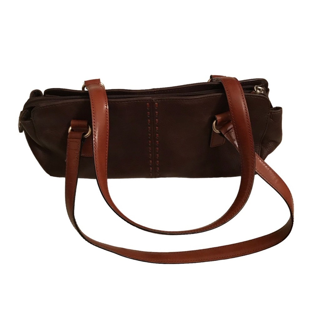 Fossil Brown Leather Medium Shoulder Satchel
